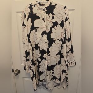 Long sleeve tunic blouse